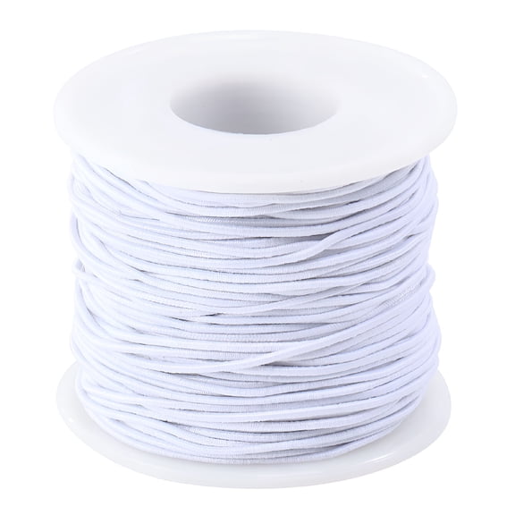 AUQ Elastic String Bracelet Cord Thread Making Rope Stretchy Beading Beaded Bracelets Beads Jewelry Spool Line Bead White