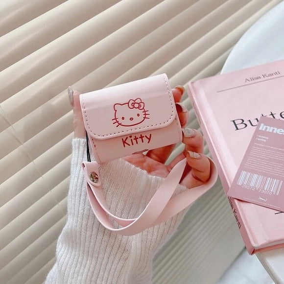 2024 Mignon Dessin Animé Sanrio Hello Kitty Sac en Cuir pour Écouteurs pour AirPods 1 2 3 2021 Pro Casque Sans Fil Bluetooth Sac LXY