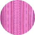 thumbnail image 1 of Ahgly Company Indoor Round Abstract Pink Modern Area Rugs, 6' Round, 1 of 4