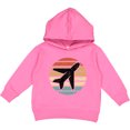 thumbnail image 2 of Inktastic Airplane Pilot Vintage Sunset Toddler Hoodie, 2 of 4