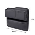 thumbnail image 2 of Qholemyo Car Seat Slot Storage Box Stitched Car Storage Box Car Seat Organizer Box Car Accessories Interior Accessories, 2 of 6