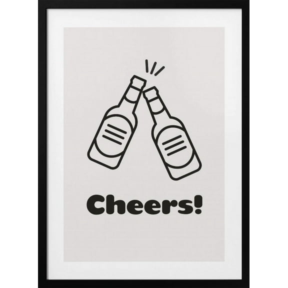 Cheers Framed Art Modern Wall Decor