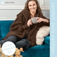 thumbnail image 5 of Hello Mello Comfort Zone Packable Oversized Cardigan, Mocha (Women's), 5 of 6