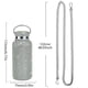 thumbnail image 4 of Bling Diamond Thermos Bottles Portable Glitter Rhinestone Water Bottle Crossbody Stainless Steel Thermal Flask500ml, 4 of 4