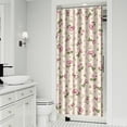 thumbnail image 2 of Waterproof Pioneer Shower Curtain 36x72 Inch Polyester Unique Colorful Floral Shower Curtain for Bathroom Hotel Home Decor with 7 Plastic Hooks, 2 of 5