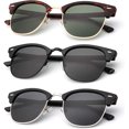 thumbnail image 1 of Polarized Sunglasses for Men and Women Semi-Rimless Frame Driving Sun glasses 100% UV Blocking, 1 of 7