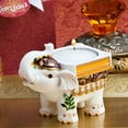 thumbnail image 4 of FashionCraft Indian Good Luck Elephant Votive Tealight Candle Holder, With Tealight candles, for Home Decor, Party Favors, Bridal Shower Gift -Eastern Culture - Ivory (12 Pack), 4 of 6