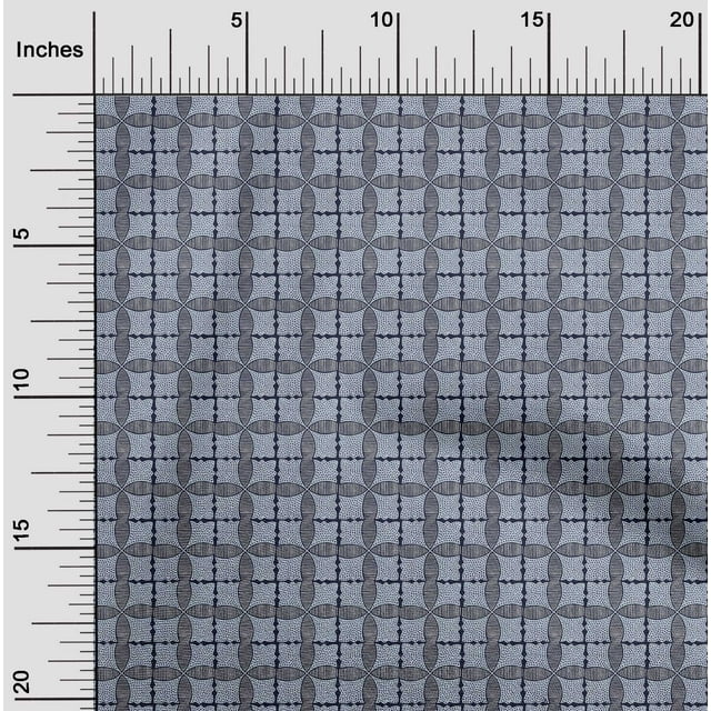 oneOone Tissu Popeline de Coton Imprimé Floral 1 Yard 56 Pouces de Large
