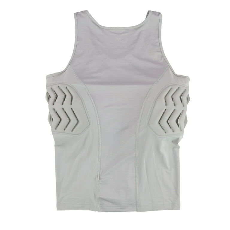 Adidas Mens Padded Compression Tank Top, Grey, XX-Large
