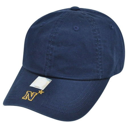 NCAA American Needle Navy Midshipmen Army Flambam Blank  Relaxed Hat (Best Army Navy Store)