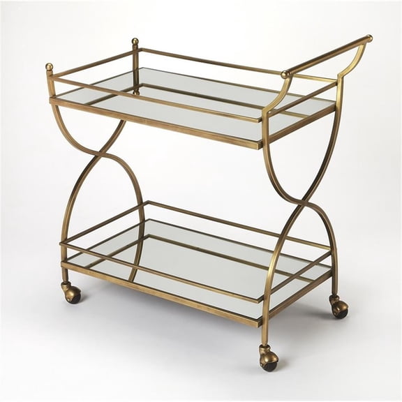Butler Specialty Company Graci Antique Gold Bar Cart