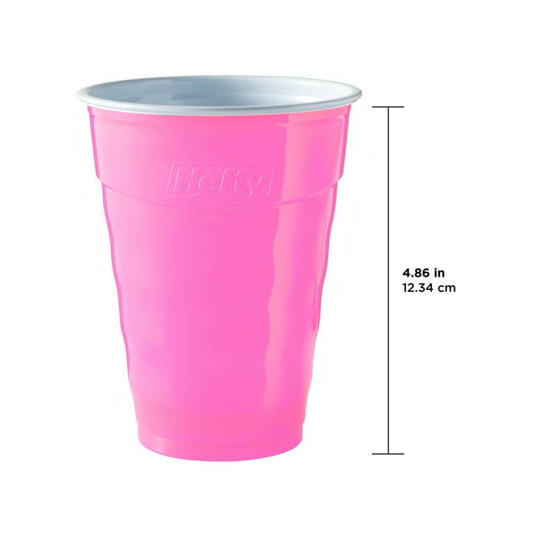 New Pink 12oz Plastic Cups (20 count) – instaballoons Wholesale