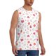 thumbnail image 2 of Balery Red coral and scallop seashell Camisetas sin mangas para hombre, absorbe la humedad y protege contra el mal olor.-3X-Large, 2 of 7