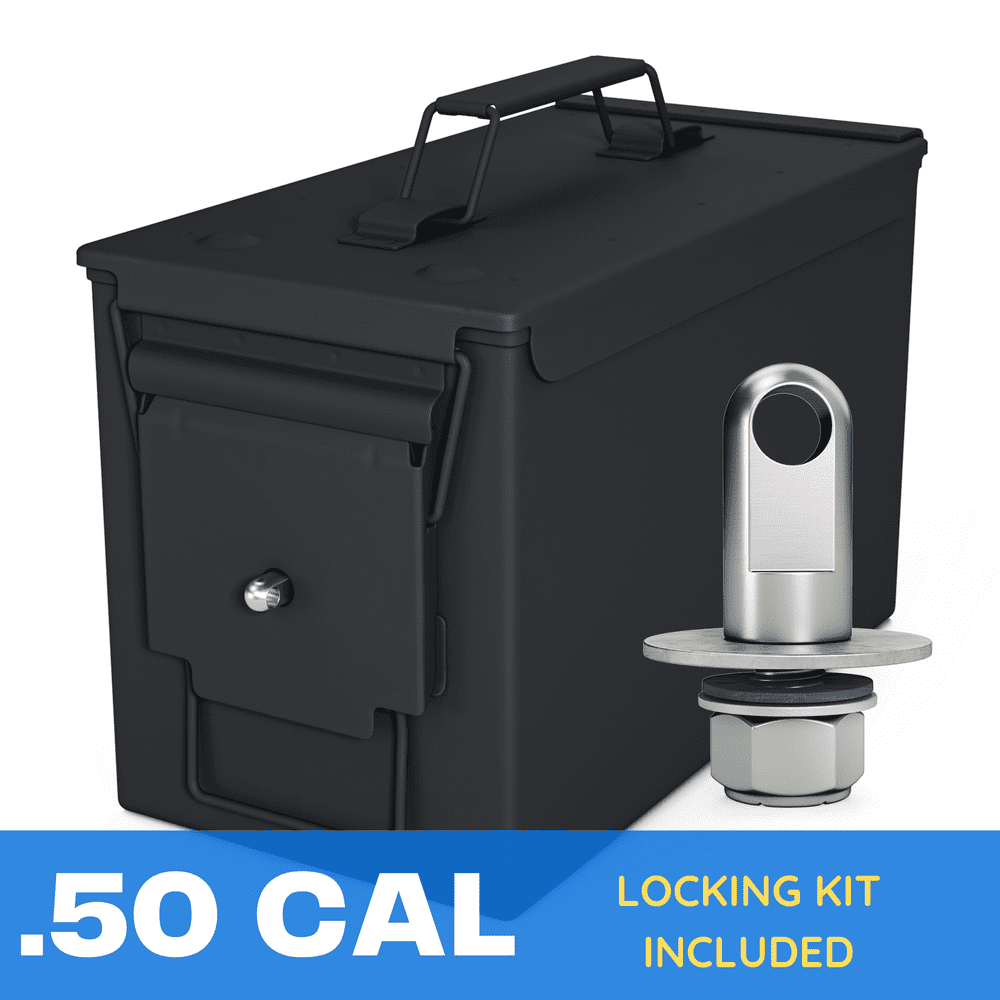 Solid Tactical 50 Caliber Metal Ammo Can With Lock Kit Military