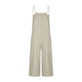 thumbnail image 4 of Pants for Women,Clearance Women's Plus Size Women's Temperament Commuting Suspender Loose Casual Jumpsuit Loose Causal Pants, 4 of 4