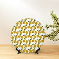 thumbnail image 6 of Kdxio Yellow Pears Bone China Decorative Plate Ceramic Decorative Plate for Home Office Wall Stand Decorative Plates for Home Bedroom-10in, 6 of 6