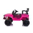 thumbnail image 2 of Ambifirner 24V 2 Seater Ride On Car, 4WD x 550 Motors, 4-EVA Wheels, Remote Control, LED Lights & Music, Spring Suspension, Ride On Toys for Big Kids, Max 110 lbs,Pink, 2 of 7