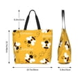 thumbnail image 3 of Zufioo Cute Bee Butterfly Yelllow for Women's Single-shoulder Shopping Bag, Large-capacity Handbag Storage Bag, Commuter Bag Campus Bag Travel Bag-One Size, 3 of 9
