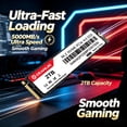 thumbnail image 4 of DEAMIJIE 2TB M.2 NVME PCIe 4.0 Internal Gaming SSD Drive, 4 of 5