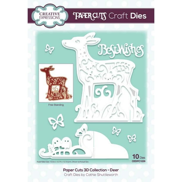 Creative Expressions Paper Cuts 3d Collection Deer Die Walmart Com Walmart Com