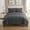 Dark Grey, variant on 500-TC Egyptian Cotton All Season Comforter for Adults Oversized Queen Size 98" x 98" Inches, 1pc Comforter Box Stitched with 4 Corner Tabs, 300 GSM Comforter, (Taupe)