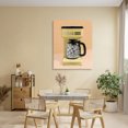 thumbnail image 3 of Stupell Industries Eclectic Disco Coffee Maker over Yellow Canvas Art, 30 x 40, by LISH Creative, 3 of 8
