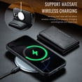 thumbnail image 4 of Magnetic Wallet Case for iPhone 16 Pro Max with Card Holder, Detachable Wireless Charging Faux Leather Kickstand Case with 8 Card Slots, RFID Blocking - 6.9 inch (Black), 4 of 21