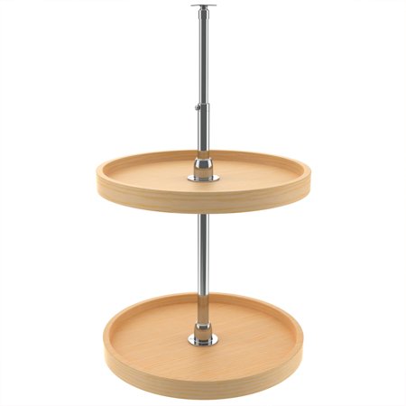 

Rev-A-Shelf 4WLS072-18-52 18 Inch Wooden Full Circle 2 Shelf Lazy Susan Maple