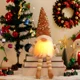 thumbnail image 1 of Muñeco de Navidad de 1 a 4 piezas, muñeco de elfo de punto con luz Led nocturna, decoraciones navideñas para el hogar, regalo de Año Nuevo 2024, 2025（Long leg-Rose gold, 1 of 5