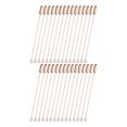 thumbnail image 1 of Paquete de 30 alfileres de broche, aguja larga de cobre de 2.8 pulgadas con extremos de tope para DIY ropa/accesorios/corbata/sombrero/bufanda/joyería, alfileres de cabeza plana [Oro Rosa], 1 of 1