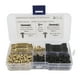 thumbnail image 2 of Perchas para cuadros con dientes de sierra, 100 piezas, 4 mm, doble orificio, perchas para marcos de fotos con dientes de sierra, herrajes para colgar cuadros, diseño fácil de usar, 2 of 9