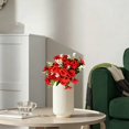 thumbnail image 5 of Torqee Premium Artificial Rose Bouquet,32cm Realistic Silk Flower Stems for Home Wedding Vase Centerpiece Floral Arrangement,Red, 5 of 5