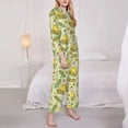 thumbnail image 2 of Bingfone Womens Pajama Sets Corn And Corn Oil Print,Long Sleeve Loungewear Pajamas Set-Small, 2 of 8