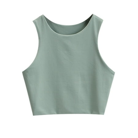 

Girl’s Sleeveless Crop Tops Double Layer Neck Cropped Tank Top Toddler Underwear 5 Toddler Girls Underwear 5t 5 T Underwear Girls Toddler Girl Underwear 2t Kid Girl Clothes 24 Month Girl Panties