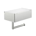 thumbnail image 5 of Better Homes & Gardens Toilet Paper Holder with Storage in Satin Nickel, 5 of 9