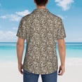 thumbnail image 6 of Daiia Flower Rose Hawaiian Shirt for Men Gentle Cotton Regular Short Sleeve Casual-X-Large, 6 of 9