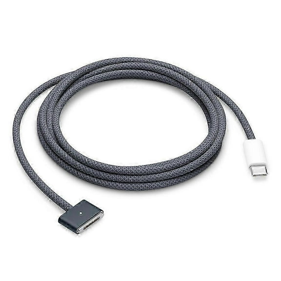 140W USB-C to MagSafe 3 Charging Cable for MacBook - 2m Braided Grey Compatible with Magsafe