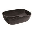 thumbnail image 1 of Whitehaus Collection WH71302-F04 Isabella Plus Collection Rectangular Above Mount Basin with Center Drain - Black, 1 of 1
