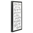 thumbnail image 3 of Stupell Industries Dear God Motivational Phrase Religious Painting Black Floater Framed Canvas Art Print Wall Art, 11 x 25, 3 of 9
