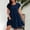 Dresses for Women-Navy, variant on Zyloft Spring Dresses for Women Plus Size Round Neck Ruffled Sleeve Fitted Elegant Dress Black XXXXL