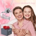 thumbnail image 3 of Gifts for Mom Preserved Real Rose with Necklace I Love You Mom in 100 Languages Forever Rose Mom Necklace from Daughter Son on Mother's Day Birthday, 3 of 6