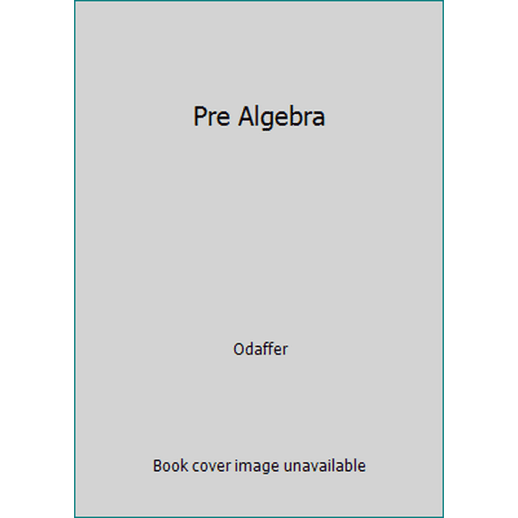 Pre-Owned Pre Algebra (Hardcover) 0201285207 9780201285208
