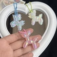 thumbnail image 3 of Llavero con forma de perro y globo láser, bonito colgante de muñeca, adorno para estudiantes, joyería creativa con forma de perro colorido, 3 of 5