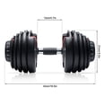 thumbnail image 2 of Pesa Mancuerna Ajustable Gym Diferentes Pesos 2.5 - 24 Kgs, 2 of 9