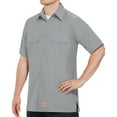 thumbnail image 3 of Red Kap® Men's Short Sleeve Solid Ripstop Shirt, 3 of 4