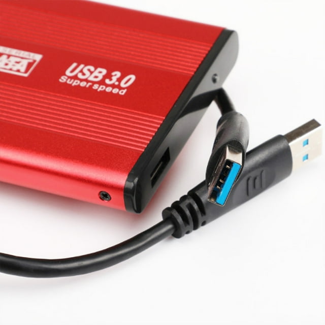 Langgg Rangement Portable Additionnel Mince et Facile Compatible Usb0 Rouge Addition Portable Rouge 1 To