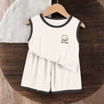 thumbnail image 2 of ATOGUTA Boys Summer Outfits Sleeveless Tank Tops and Workout Shorts Set 2 Piece Clothing Set Size 0-15, White, 2 of 7