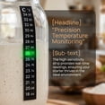 Temperature Sticker Jar WESIEVYA Sourdough Starter Temp p, Color Change Sticker, Fermentation ...