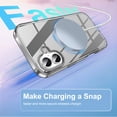 thumbnail image 4 of JETeacka Magnetic for iPhone 17 Case 6.3" Full-Body Phone Case Built-in Screen Protector Compatible with Mag-Safe Drop Proof, Clear Black, 4 of 6