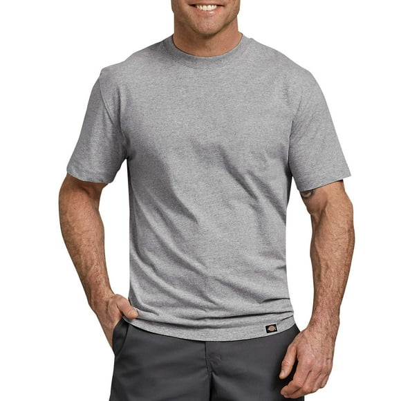 Remera Dickies para Hombre de Manga Corta, Tela Pesada, Gris Jaspeado